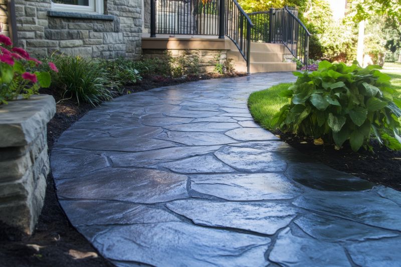 Stamped Concrete Pathway